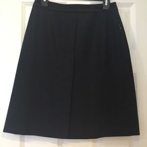 T Tahari Navy Skirt
